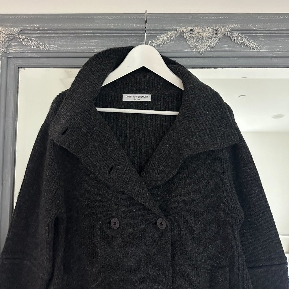 Opening Ceremony Archive Marled Knit Double-Breasted Sweater‎ Cardigan Coat M - Picture 2 of 8